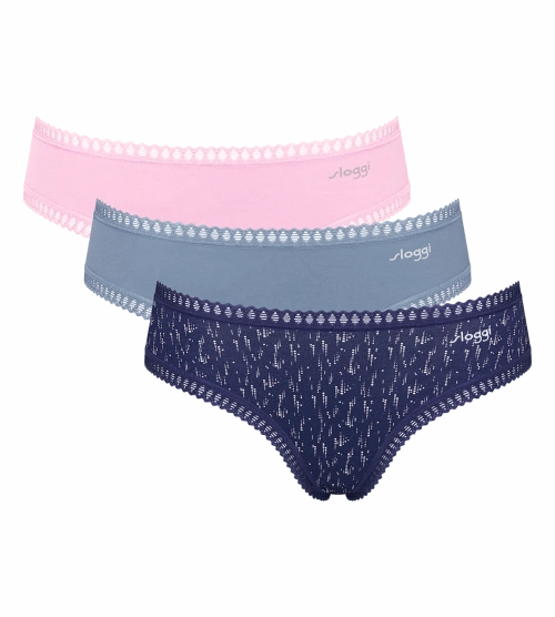 Majtki damskie sloggi GO Crush figi Hipster 3-pak