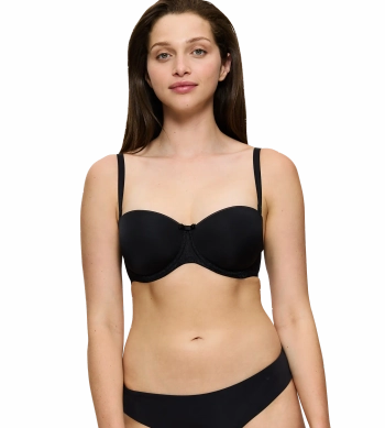 Biustonosz Triumph czarny Beauty-Full Essential WDP usztywniany z fiszbinami z odpinanymi ramiączkami