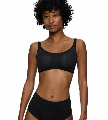 Biustonosz usztywniany Triumph czarny Fit Smart P EX bez fiszbiny