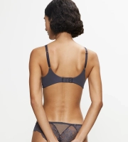 Biustonosz Triumph szary Wild Peony Florale WP usztywniany z fiszbinami