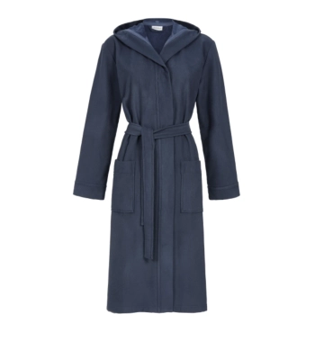 Szlafrok frotte z kapturem unisex granatowy