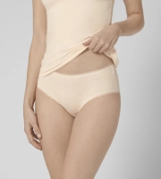 Majtki damskie sloggi kremowe GO Midi 2 szt figi bawełniane