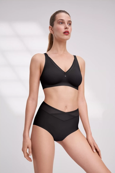 Biustonosz Triumph czarny True Shape Sensation miękki minimizer bez fiszbin