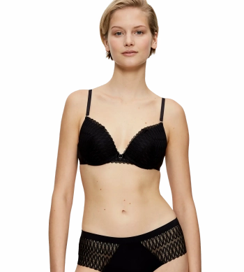 Biustonosz Triumph Aura Spotlight WHU koronkowy push-up z fiszbinami