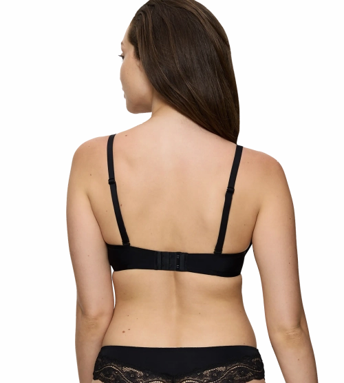 Biustonosz Triumph czarny Lovely Micro WHPM usztywniany z fiszbinami z ramiączkami różne warianty