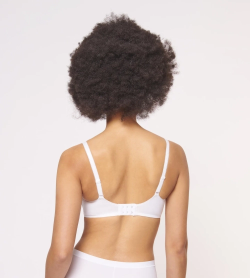 Biustonosz Triumph biały Cotton Beauty N miękki bez fiszbiny