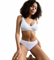 Majtki damskie sloggi białe 24/7 Cotton Lace Tai figi bawełniane