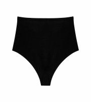 Majtki damskie Triumph czarne Shape Smart Highwaist stringi z wysokim stanem