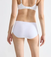 Majtki damskie sloggi białe 24/7 Cotton Lace figi bawełniane Midi 