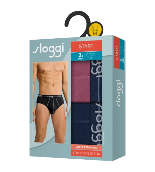 Majtki męskie sloggi men Start Midi C2P box