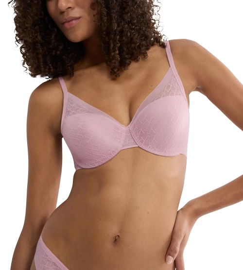 Biustonosz Triumph Signature Sheer WHP koronkowy usztywniany z fiszbinami