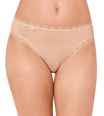 Majtki damskie sloggi cieliste 24/7 Cotton Lace 3 szt figi bawełniane Tai