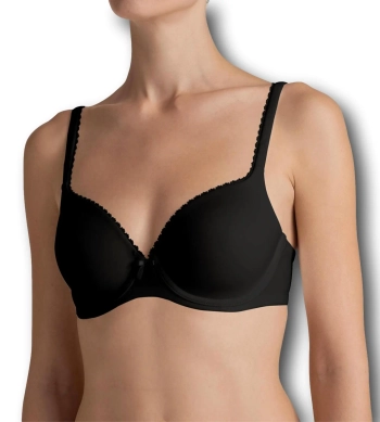 Biustonosz Triumph czarny Perfectly Soft WHP usztywniany z fiszbinami