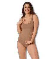 Koszulka damska sloggi brązowa GO Tank Top 2 szt. podkoszulka bawełniana
