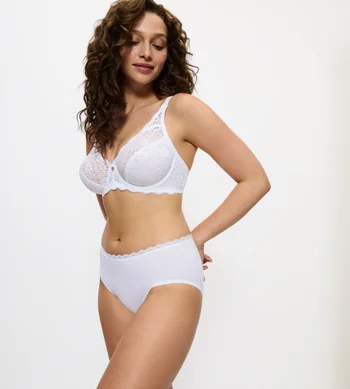 Majtki damskie Triumph Feel Of Cotton figi Midi bezszwowe