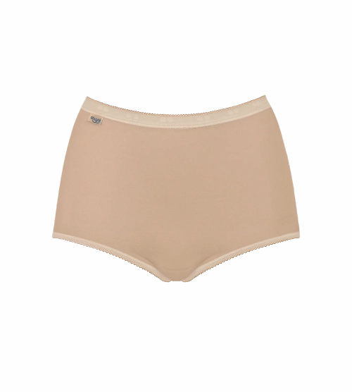 Majtki damskie Sloggi cieliste Basic+ Maxi 2 szt. figi bawełniane