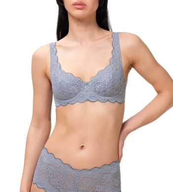 Biustonosz Triumph Amourette 300 WHP usztywniany z fiszbinami niebieski