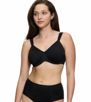 Biustonosz Triumph czarny Essential minimizer  z fiszbinami