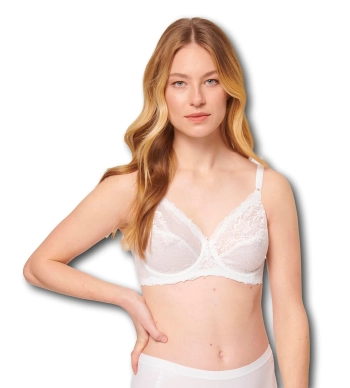 Biustonosz Triumph biały Compliment W miękki z fiszbinami