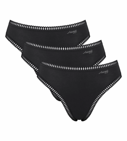 Majtki damskie sloggi GO Crush figi Tai z wysokim stanem 3-pak