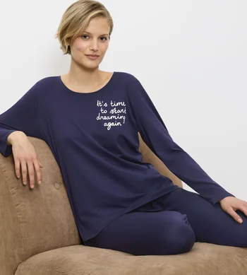 Piżama damska Triumph Sets PK 03 LSL X bawełniana