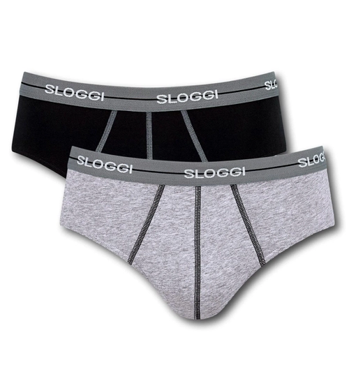 Majtki męskie sloggi men Start Midi slipy 2 szt MultiColor