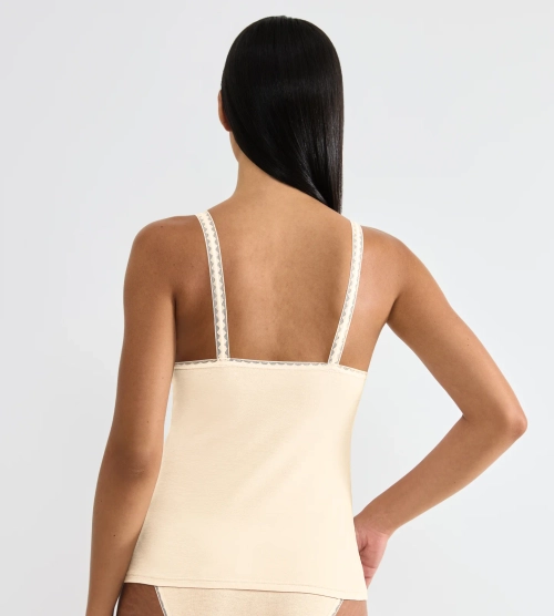 Koszulka damska sloggi kremowa GO Shirt 2 szt podkoszulka bawełniana