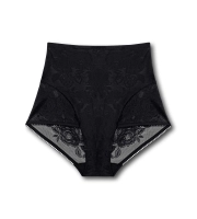 Majtki damskie Triumph czarne Wild Rose Sensation Highwaist  figi z wysokim stanem