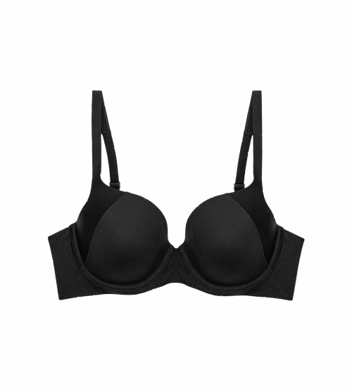 Biustonosz Triumph czarny Body Make-up Soft Touch WP usztywniany z fiszbinami