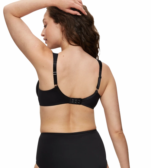 Biustonosz Triumph czarny True Shape Sensation minimizer miękki z fiszbinami