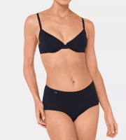 Majtki damskie Sloggi czarne 24/7 Cotton figi bawełniane Midi 