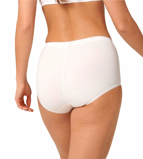 Majtki damskie Sloggi białe Basic+ Maxi 2 szt. figi bawełniane