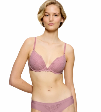 Biustonosz Triumph Aura Spotlight koronkowy push-up z fiszbinami