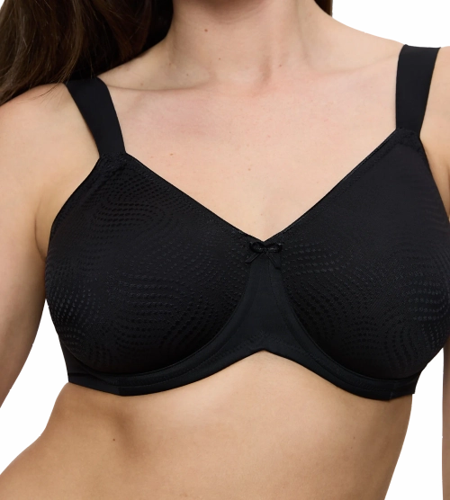 Biustonosz Triumph czarny Essential minimizer  z fiszbinami