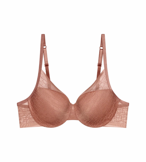Biustonosz Triumph Signature Sheer WHP koronkowy usztywniany z fiszbinami