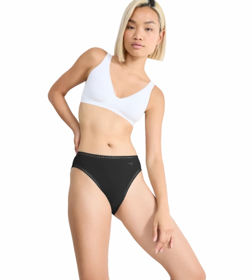 Majtki damskie sloggi GO Crush figi Tai z wysokim stanem 3-pak