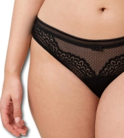 Majtki damskie Triumph czarne Beauty-Full Darling String figi koronkowe