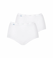 Majtki damskie Sloggi białe Basic+ Maxi 2 szt. figi bawełniane