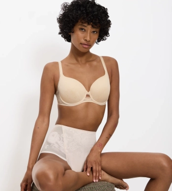 Biustonosz Triumph beżowy Wild Rose Sensation WP usztywniany z fiszbinami