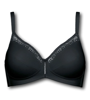 Biustonosz miękki bez fiszbiny Triumph Cotton Beauty N czarny