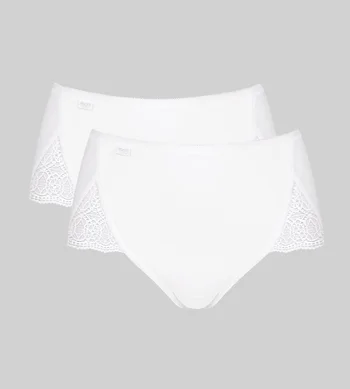Majtki damskie Sloggi białe Pure Sense Luxe Maxi 2 szt.