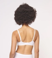 Biustonosz Triumph biały Cotton Beauty N miękki bez fiszbiny