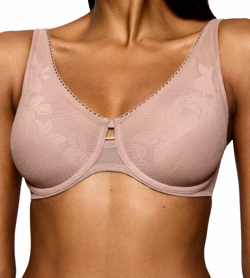 Biustonosz Triumph Wild Rose Sensation miękki minimizer z fiszbinami