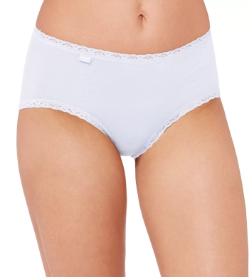 Majtki damskie sloggi białe 24/7 Cotton Lace figi Midi 3 szt