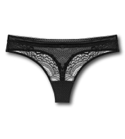 Majtki damskie Triumph czarne Beauty-Full Darling String figi koronkowe