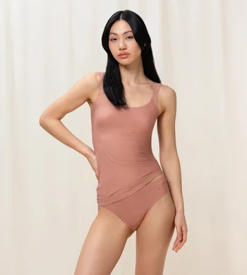 Majtki damskie Triumph brązowe Smart Micro figi Tai EX bezszwowe