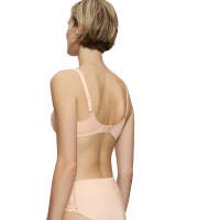 Biustonosz Triumph beżowy Modern Lace+Cotton W miękki z fiszbinami