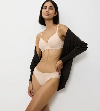 Biustonosz Triumph beżowy Body Make-Up Essentials WP usztywniany z fiszbinami