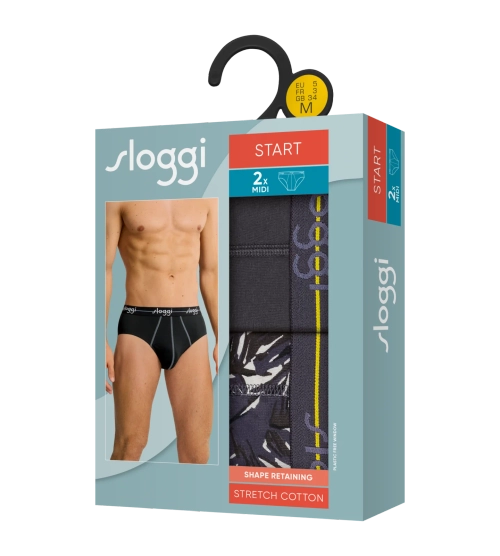 Majtki męskie sloggi men Start Midi C2P box