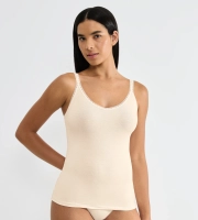 Koszulka damska sloggi kremowa GO Shirt 2 szt podkoszulka bawełniana